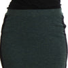 MILA SCHÖN Emerald Elegance Wool-Blend Pencil Skirt