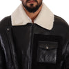 Dolce & Gabbana Elegant Shearling Biker Jacket