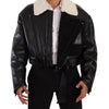 Dolce & Gabbana Elegant Shearling Biker Jacket