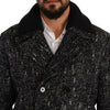 Dolce & Gabbana Chic Double Breasted Wool Blend Overcoat