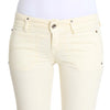 Costume National Chic Off-White Flared Designer Jeans