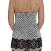 Dolce & Gabbana Elegant Floral Lace Silk Chemise