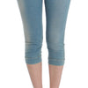 Ermanno Scervino Elegant Light Blue Capri Jeans