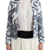 Christian Pellizzari Elegant Two-Tone Blue Short Blazer