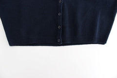 Ermanno Scervino Chic Cashmere-Blend Cropped Sweater in Blue