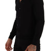 Dolce & Gabbana Elegant V-Neck Black Cashmere Cardigan