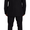 Dolce & Gabbana Elegant Navy Slim Fit Wool Silk Two-Piece Suit