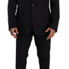 Dolce & Gabbana Elegant Navy Slim Fit Wool Silk Two-Piece Suit