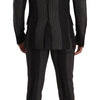 Dolce & Gabbana Elegant Striped Three-Piece Suit