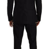 Dolce & Gabbana Elegant Black Silk Blend 3-Piece Suit