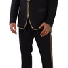 Dolce & Gabbana Elegant Black Silk Blend 3-Piece Suit