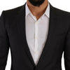 Dolce & Gabbana Elegant Black Wool Martini Suit