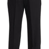 Dolce & Gabbana Elegant Black Wool Tuxedo Trousers