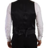 Dolce & Gabbana Elegant Grey Double-Breasted Dress Vest