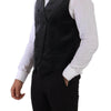 Dolce & Gabbana Elegant Grey Double-Breasted Dress Vest