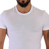 Dolce & Gabbana Elegant White Cotton Blend Round Neck Tee