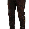 Dolce & Gabbana Elegant Multicolored Painted Denim Jeans