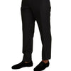 Dolce & Gabbana Elegant Grey Wool Dress Trousers