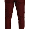 Dolce & Gabbana Elegant Cashmere-Silk Red Dress Pants