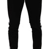 Dolce & Gabbana Elegant Slim-Fit Cotton Black Jeans