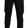 Dolce & Gabbana Sleek Skinny Cargo Pants in Timeless Black