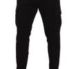 Dolce & Gabbana Sleek Skinny Cargo Pants in Timeless Black