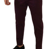 Dolce & Gabbana Elegant Purple Chinos for the Modern Man