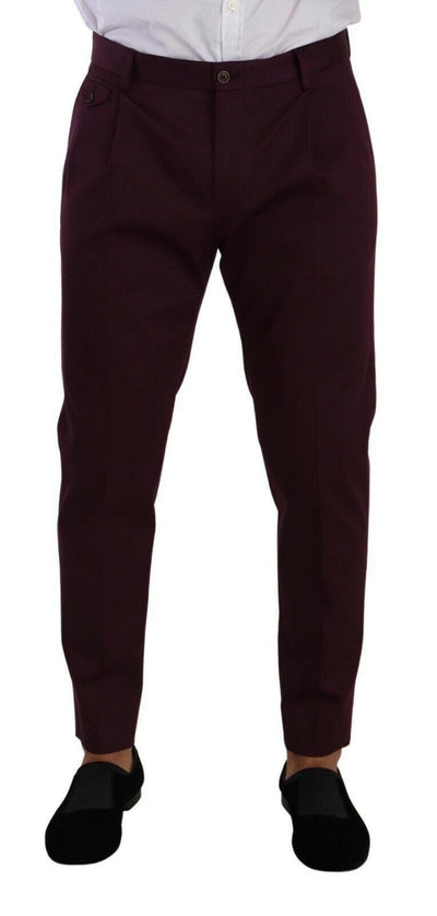 Dolce & Gabbana Elegant Purple Chinos for the Modern Man