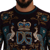 Dolce & Gabbana Elegant Bordeaux Cashmere Crewneck Sweater