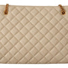 Versace Elegant Quilted Nappa Leather Tote