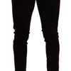 Dolce & Gabbana Elegant Burgundy Slim Fit Denim