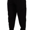 Dolce & Gabbana Chic Black Cargo Pants with Stretch Comfort