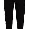 Dolce & Gabbana Chic Black Cargo Pants with Stretch Comfort