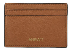 Elegant Medusa Calf Leather Card Holder