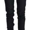 Acht Chic Low Waist Skinny Black Denim