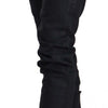 Acht Chic Low Waist Skinny Black Denim