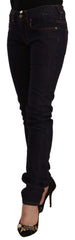 GF Ferre Chic Black Slim Fit Designer Jeans