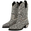 Dolce & Gabbana Crystal-Embellished Black Suede Boots