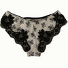 Dolce & Gabbana Elegant White Lace Silk Briefs