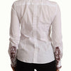 Dolce & Gabbana Elegant White Cotton Long Sleeve Polo Top