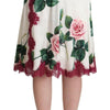 Dolce & Gabbana Elegant Floral A-Line Midi Skirt