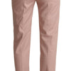 Dolce & Gabbana Elegant Pink Tapered Pants for Sophisticated Style