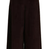 Dolce & Gabbana Chic Bordeaux High-Waisted Corduroy Pants