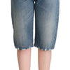 Dolce & Gabbana High-Waisted Italian Cropped Denim Jeans