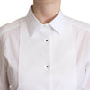 Dolce & Gabbana Elegant White Poplin Dress Shirt