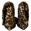 Dolce & Gabbana Elegant Leopard Sequin Knee-High Boots