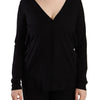 Dolce & Gabbana Elegant Black V-Neck Wool Pullover