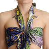 Dolce & Gabbana Sumptuous Silk Halter Cropped Top - Multicolor