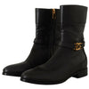 Dolce & Gabbana Elegant Leather Biker Boots