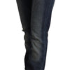 Acht Chic Dark Blue Low Waist Skinny Jeans